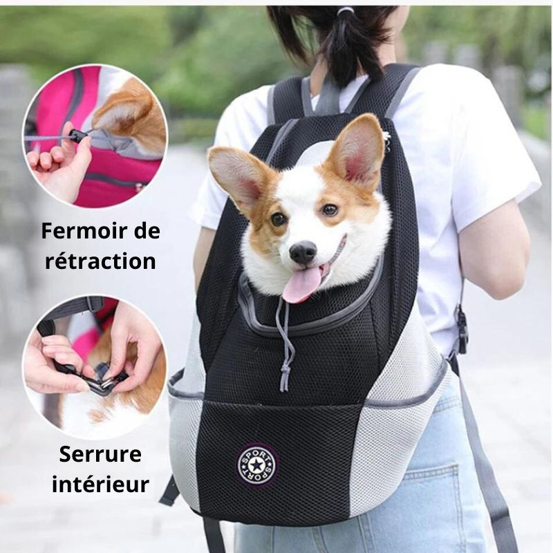 BackpackDog™  |  Sac à dos de transport pour animaux de compagnie