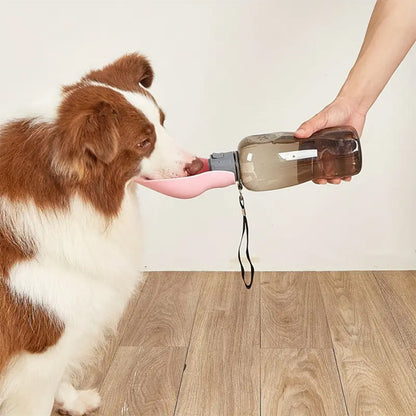 border collie interieur gourde pour chien portable 800ml rose bol pliable main 