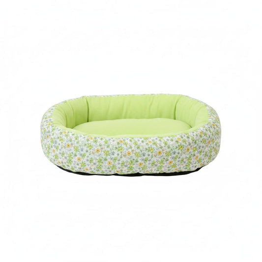 coussin pour chien donut floral vert fond blanc
