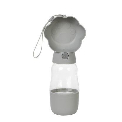 gourde chien 320ml 180g gris