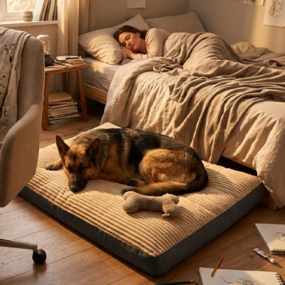 Coussin pour Chien Beige