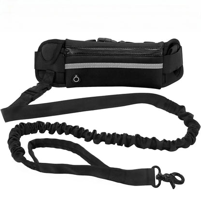 laisse canicross ceinture bungee noir