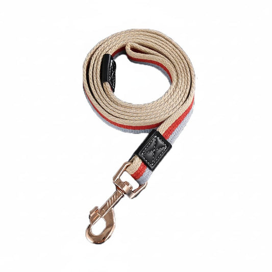 laisse pour chien longue robuste rouge fond blanc