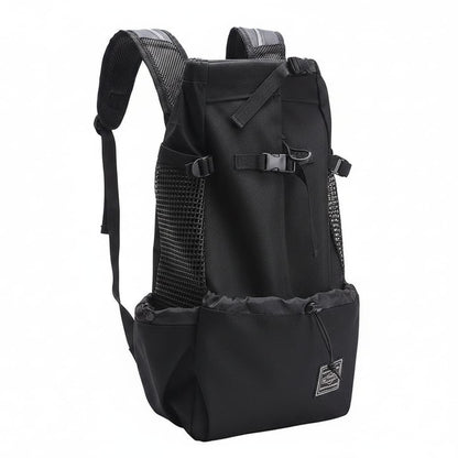sac de transport chien noir fond blanc
