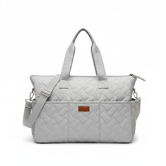 sac de transport pour chien nylon gris fond blanc